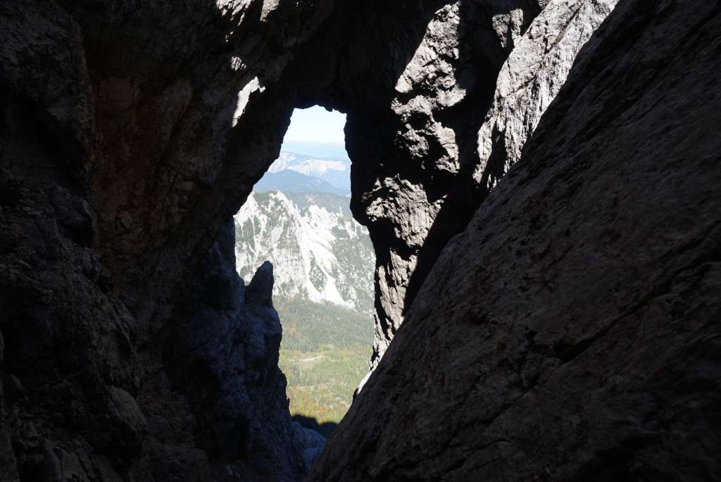 Through the stone window: climbing Prisojnik