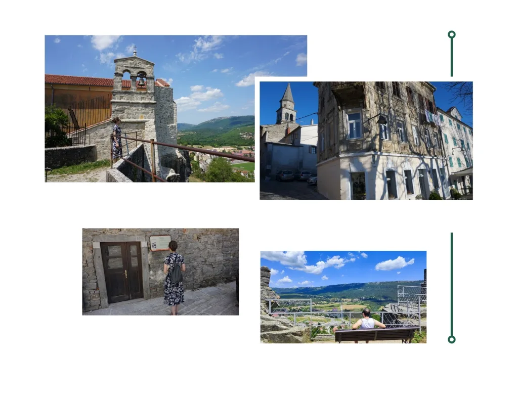 Buzet, streets seen from the castle. Photo credit by Zdravko R., Jasna J.