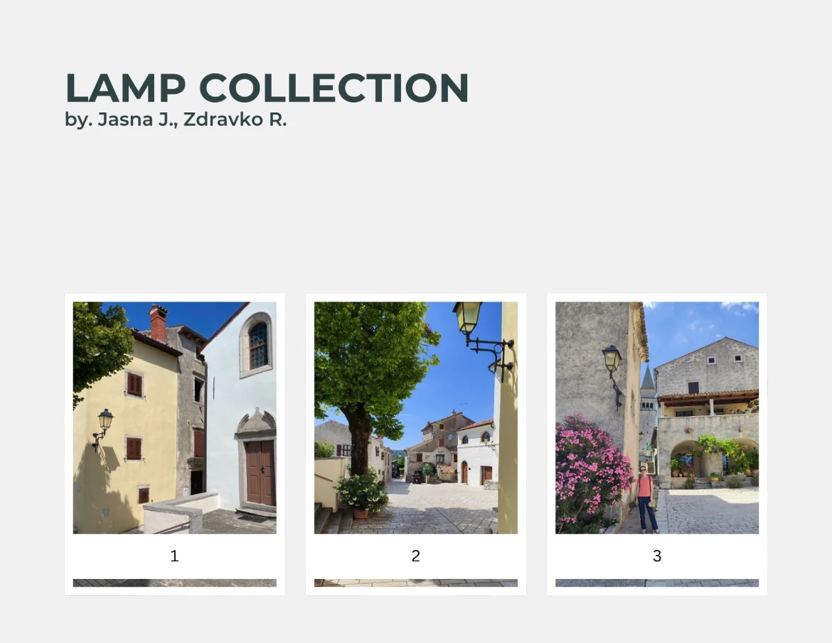 Pićan, lamp collection. Photo credit Zdravko R., Jasna J.