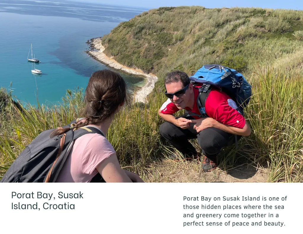 Sandy Susak, Above Porat Bay. Photo Credit K.J.