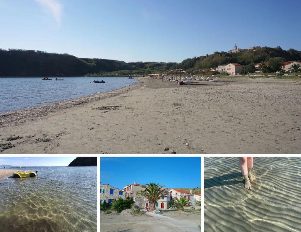 Sandy Susak, Spiaza Bay with its sandy seabed is a perfect place to embrace the slowness of time. Photo credit Zdravko R., Jasna J.