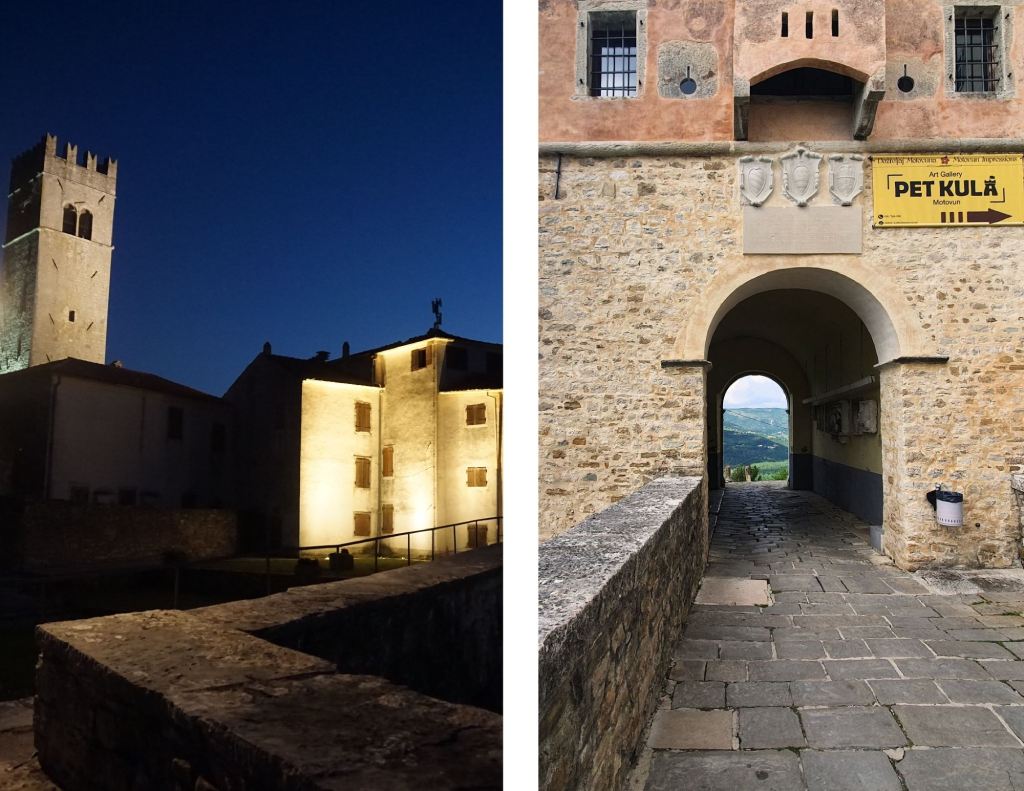 Motovun, day and night. Photo credit Zdravko R.